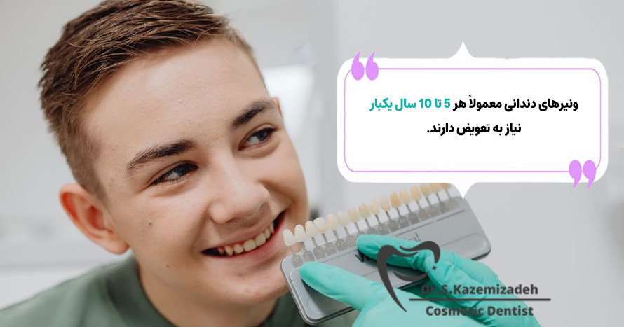 هر چند وقت یکبار ونیرهای دندانی نیاز به تعویض دارند؟ | دکتر سپیده کاظمی زاده در اصفهان